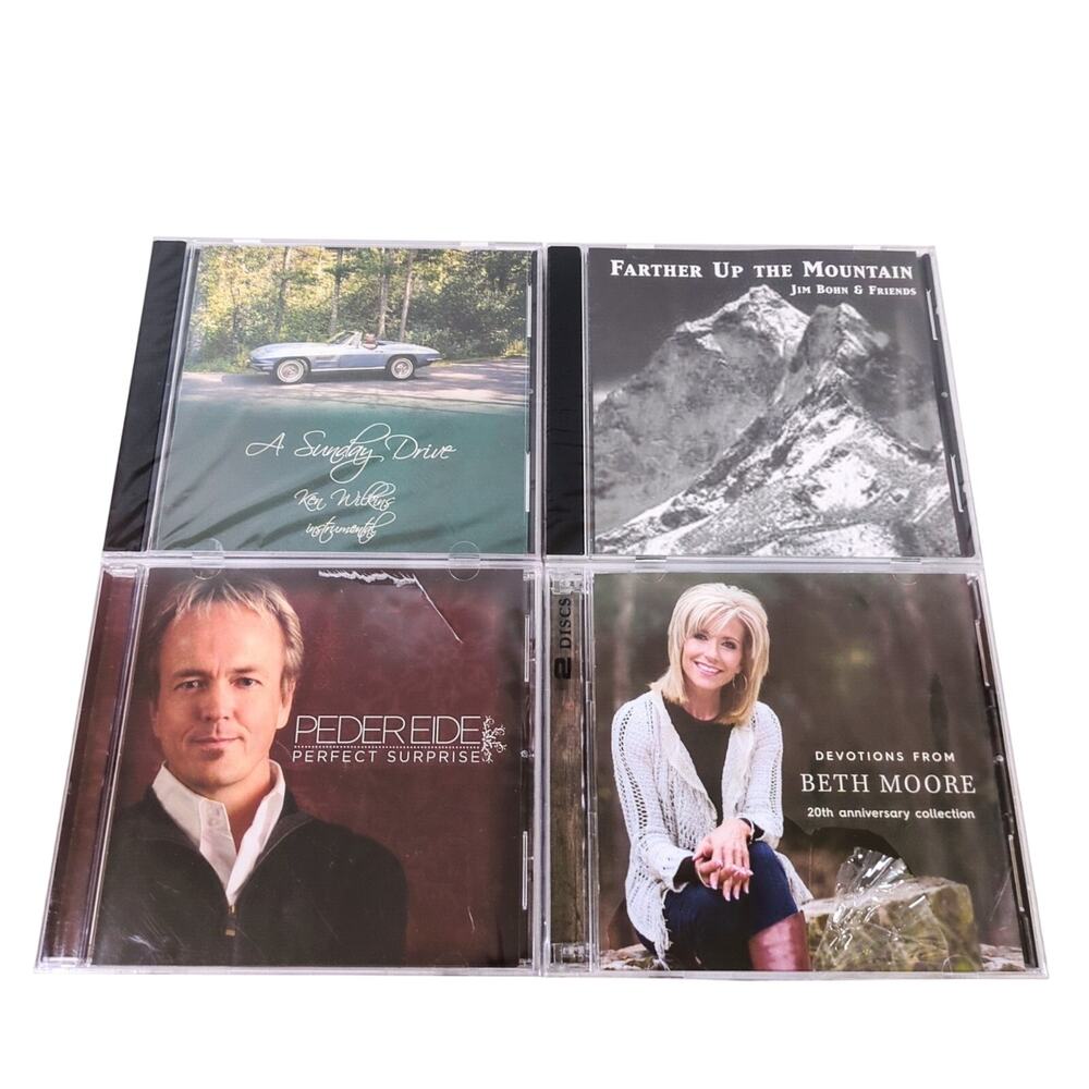 Lot of 4 Christian Inspirational Music CDs: Ken Wilkin, Jim Bohn Peder Eide New